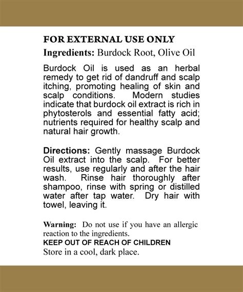 Burdock Oil - Salem Botanicals