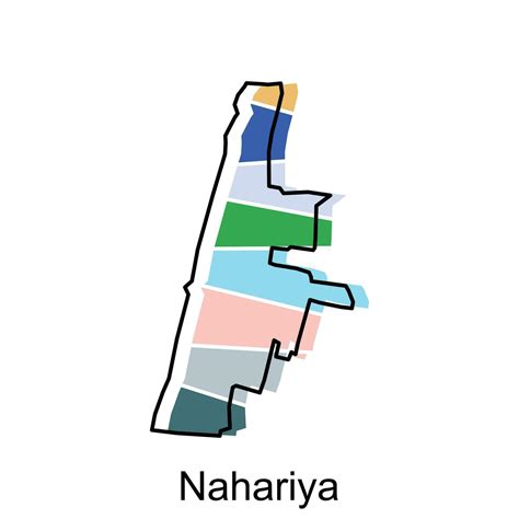 Nahariya map territory icon. Israel map vector icon for web design ...