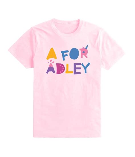 A for Adley Kids Girls T Shirt Top Tee Fun Youtuber Inspired - Etsy UK