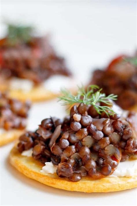 Beluga Lentil Caviar - Fancy Vegan Appetizer