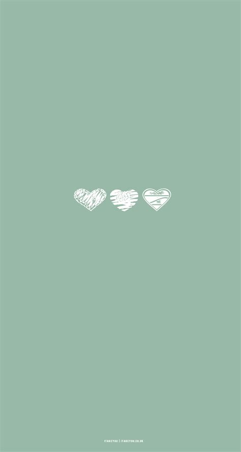 15 Sage Green Minimalist Wallpapers for Phone : Different Hearts I Take ...