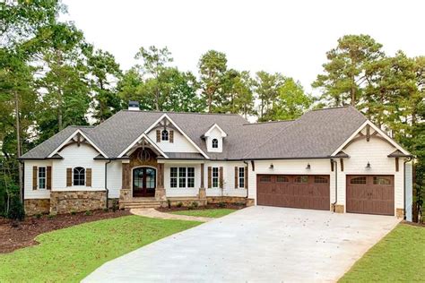 Plan 24392TW: One-Story Country Craftsman House Plan with Screened ...