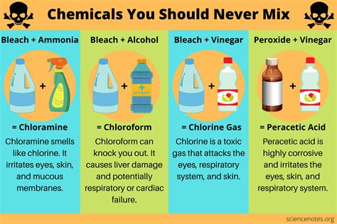 Household Chemicals You Should Never Mix