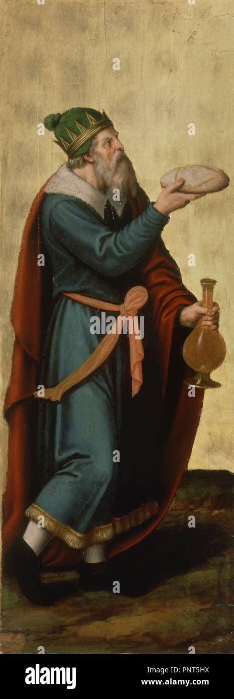 'Melchizedek, King of Salem', 1545-1550, Oil on panel, 80 cm x 35 cm ...