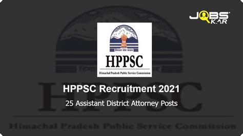 HPPSC Recruitment 2021: Apply Online for 25 Assistant District Attorney ...