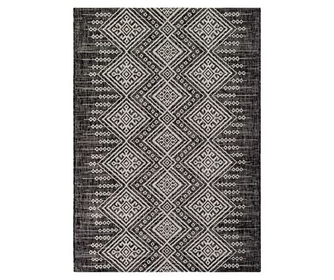 Eagen Black & White Geometric Outdoor Area Rug | Big Lots