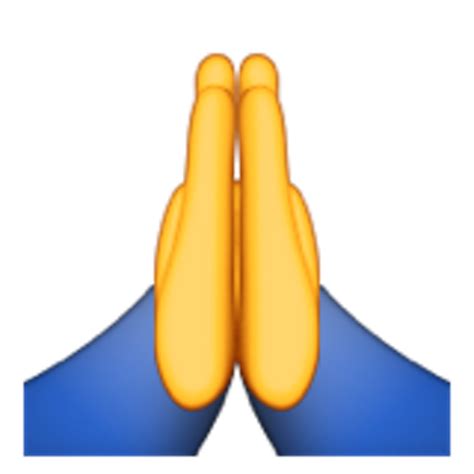 Praying Hands Emojipedia Prayer High five - hand emoji png download ...