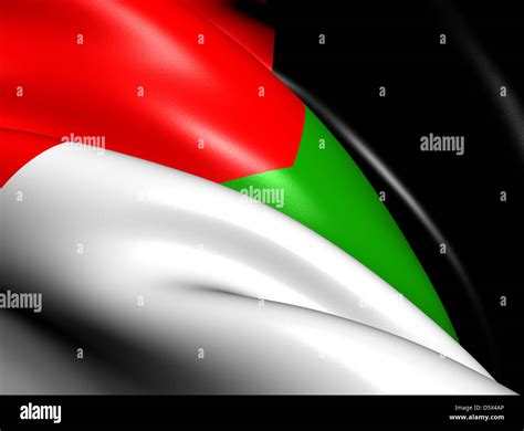 Kingdom of Hejaz Flag (1917-1920). Close Up Stock Photo - Alamy