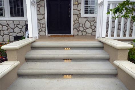 Concrete Entryway Remodel & Landscape Lighting Installation