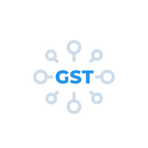 GST, goods and service tax icon on white 3062588 Vector Art at Vecteezy