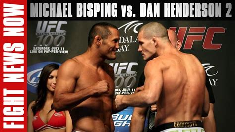 Michael Bisping vs. Dan Henderson 2, GSP Return Delayed? on Fight News ...