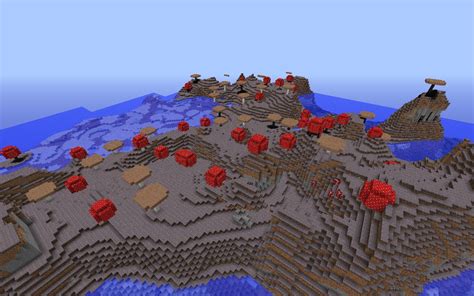 Epic Mushroom Seed! Island and Mushroom biome Seed close to spawn ...