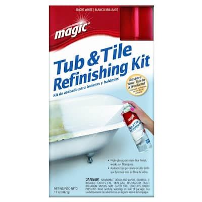 Magic 17 oz. Bath Tub and Tile Refinishing Kit in White-3020 - The Home ...