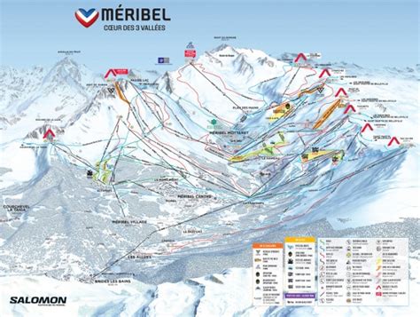 Meribel Ski Resort Piste Map & Ski Maps