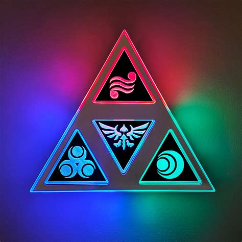 LED Edge lit Neon like Wall decor Legend of Zelda 16-bit Heart Sign ...