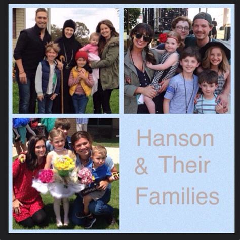 Hanson and families | Hanson family, Taylor hanson, Hanson