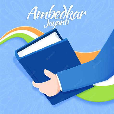 Premium Vector | Hand drawn ambedkar jayanti illustration