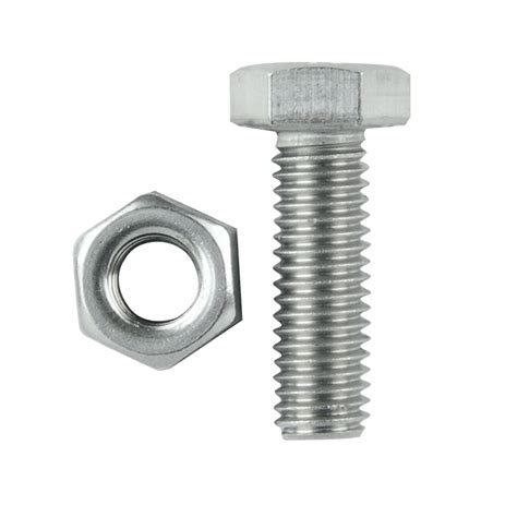 Pinnacle M8 x 25mm Stainless Steel Hexagon Bolts And Nuts - 5 Pack