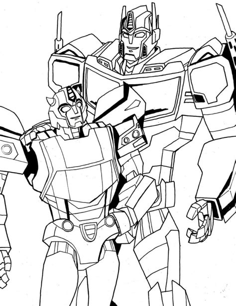 Optimus Prime Coloring Pages