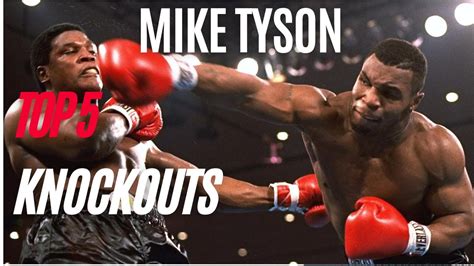 TOP 5 Iron Mike Tyson brutal KNOCKOUTS - YouTube