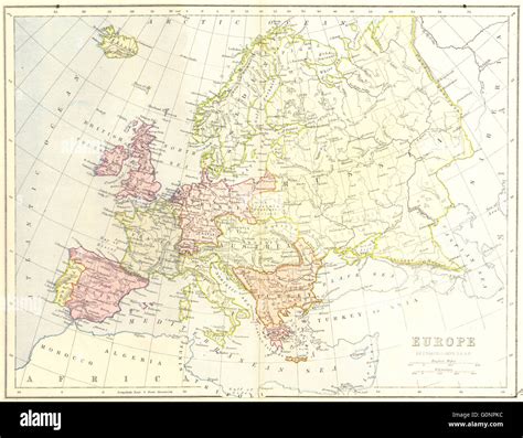 Political Map Of Europe 1870