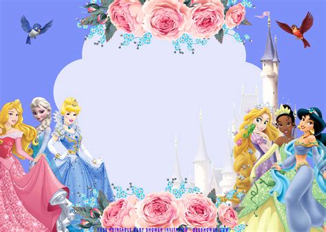 Printable Disney Princess Frame