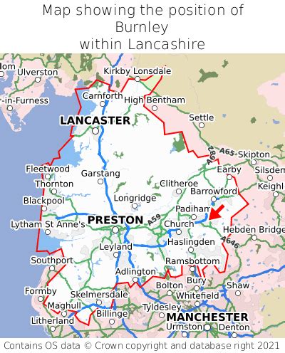 Where is Burnley? Burnley on a map