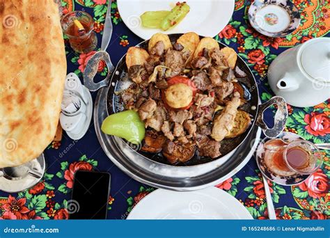 Traditional Azerbaijan Cuisine Food in the Restaurant Stock Photo ...