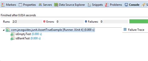 JUnit Assert.assertTrue() Method Example