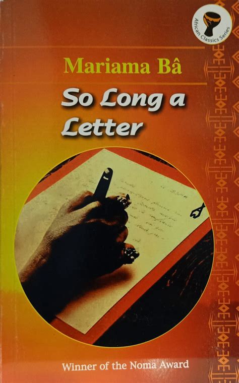 So Long a Letter by Mariama Ba - Nuria Store