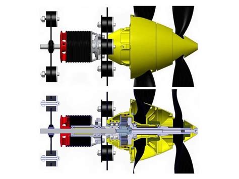 Contra Drive, Counter Rotating Propeller System (V4) | Aircraft ...