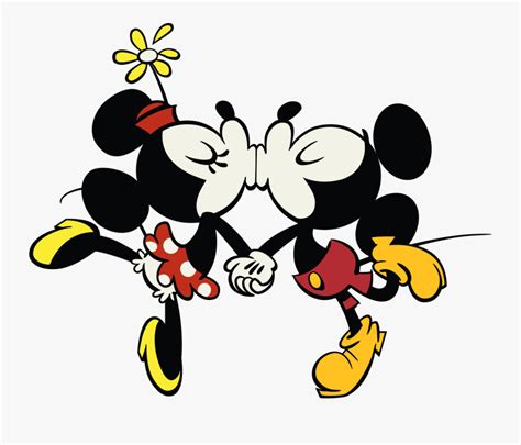 Mickey Mouse Kiss Minnie Mouse