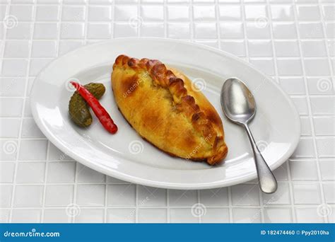 Saltena, Bolivian Juicy Filling Empanada Stock Photo - Image of fast ...