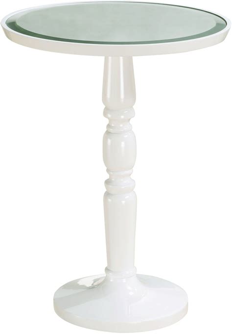 Gigi White Round End Table from Pulaski | Coleman Furniture