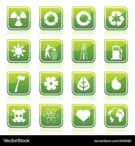 Environmental signs Royalty Free Vector Image - VectorStock