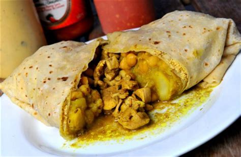 Curry Chicken Roti | Caribbean recipes, Chicken roti, Trini food