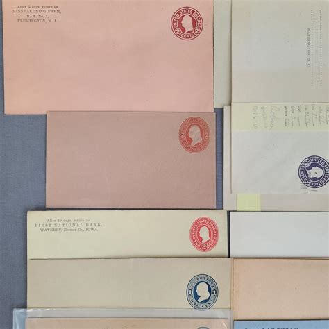 A lot Of 22 Us Postal Stationery Envelopes Stamps Cards.