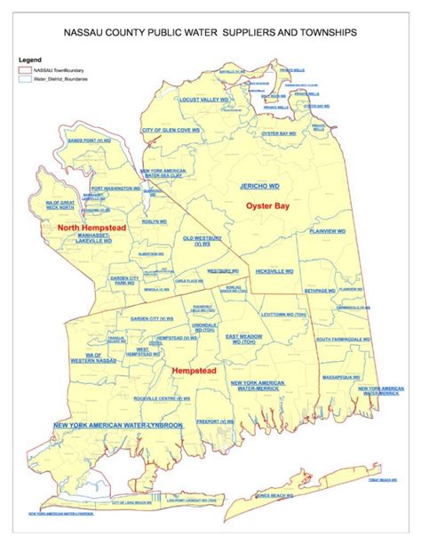 Nassau County Map – Backflow Prevention Services