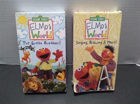 VHS Sesame Street Elmo's World Lot of 2 VHS | Grelly USA