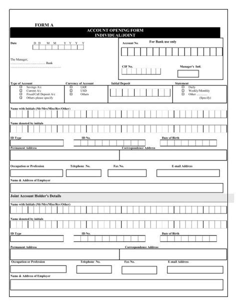 Uba Corporate Account Opening Form Pdf