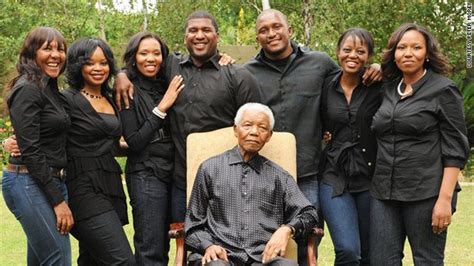 Nelson Mandela and some of his family