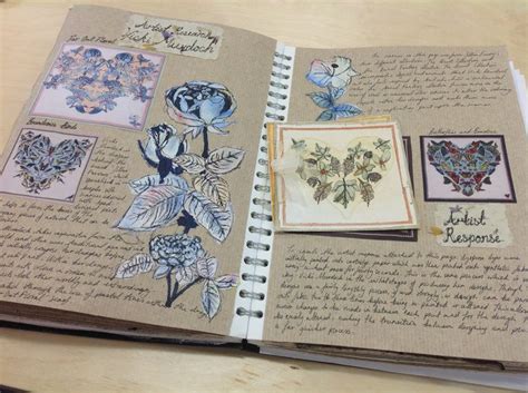 Artist research page unit 1 textiles | Sketchbook layout, Sketch book ...