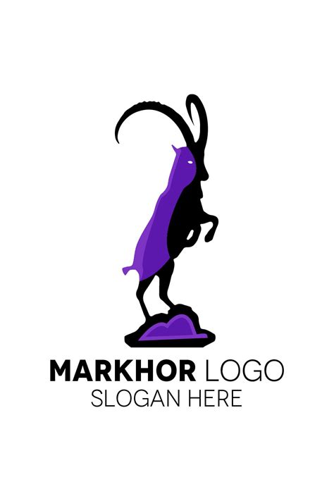 Markhor Mascot Logo Template Design - MasterBundles