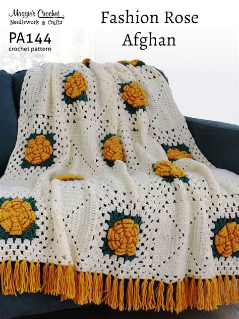 Crochet Rose Afghan Pattern – Crochet For Beginners