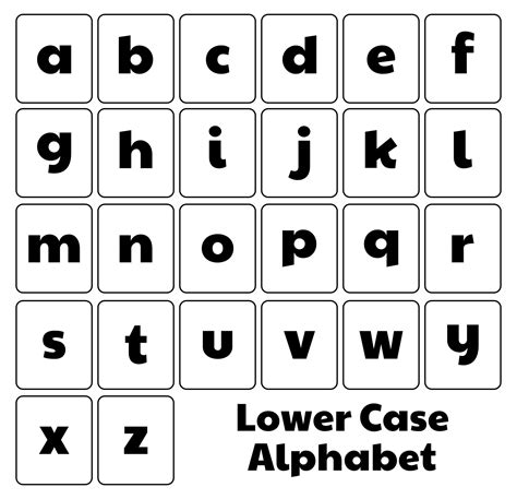 Free Printable Printable Lowercase Alphabet Flash Cards