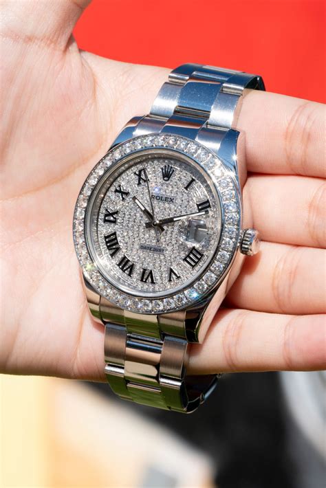 Rolex Datejust with Diamond Dial and Bezel - Raymond Lee Jewelers