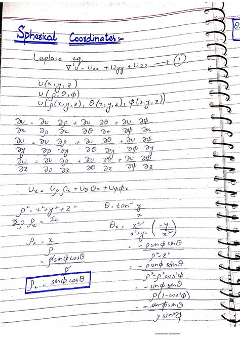 SOLUTION: Spherical coordinates using laplace equation - Studypool