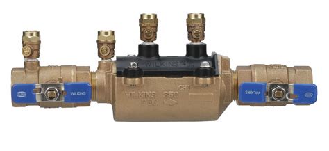 ZURN Backflow Preventer, Bronze, Wilkins 350 Series, MNPT Connection ...