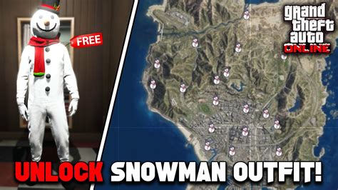 How To Unlock The Snowman Outfit In GTA 5 Online! (All Snowmen ...