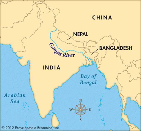 Ganges River Political Map